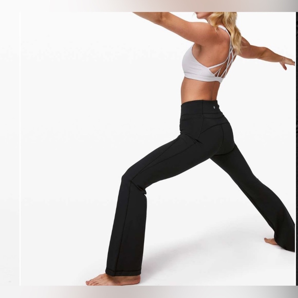 lululemon Black Boot Cut Pants leggings warm